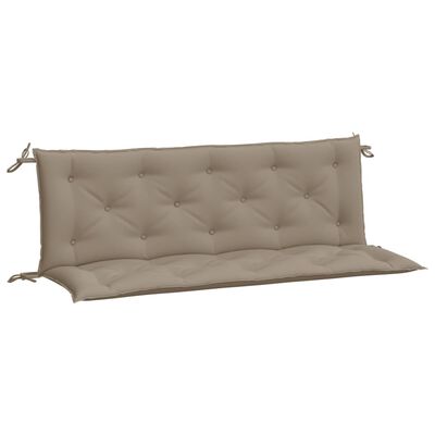 vidaXL Garden Bench Cushions 2pcs Taupe 59.1"x19.7"x2.8" Oxford Fabric