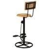 vidaXL Bar Stool Set of 2 Brown and Black Solid mango wood, iron
