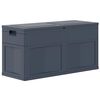 vidaXL Storage Box Black Plastic (with wood texture) 84.5 gal