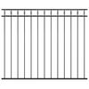 vidaXL Fence Panel Steel 5.6 x 4.9 ft Black