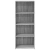vidaXL Highboard Grey Sonoma Engineered wood 19.7x16.1x48.8 in Highboard