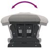 vidaXL Glider Chair With Stool Light grey