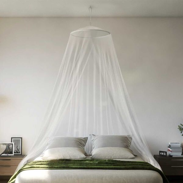 vidaXL Mosquito Net for Bed 220 Mesh White 56x56 x 86.6 "