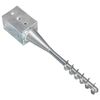 vidaXL Ground Spikes 6 pcs Silver 3.5x3.5x22.0" Galvanised Steel