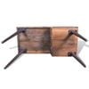 vidaXL Desk Multi-color Reclaimed wood, Painted iron 43.3 x 19.7 x 31.5 in