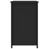 vidaXL Bedside Cabinet Set of 2 Black Engineered wood, Iron Medium