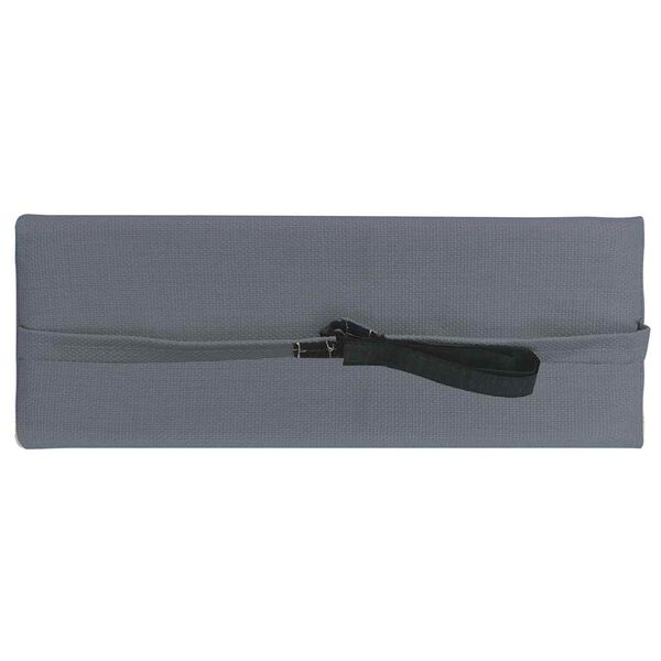 vidaXL Deck Chair Headrest Grey Textilene 15.7x3.0x5.9 in Chair Cushion