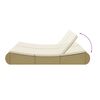 vidaXL Sun Bed Beige