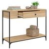 vidaXL Console Table Sonoma oak Engineered wood Medium Adjustable Feet