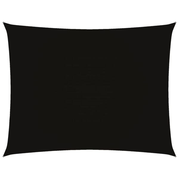 vidaXL Sunshade Sail Oxford Fabric Rectangular 9.8x14.8' Black
