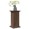 vidaXL Display Stand with Storage Brown Oak 12.2x11.8x23.6" Engineered Wood