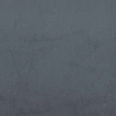 Close-up texture of blue-gray fabric upholstery with visible nap and suede-like finish.