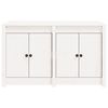 vidaXL Outdoor Kitchen Cabinet White Solid Pine Wood Medium