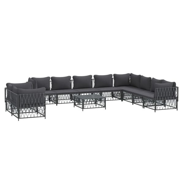 vidaXL Garden Lounge Set Anthracite