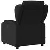 vidaXL Massage Recliner Chair Black Fabric (100% polyester), metal, plywood