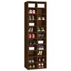 vidaXL Shoe Cabinet Brown Oak Engineered Wood Tall Shoe Cabinet