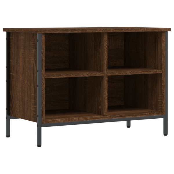 vidaXL Shoe Cabinet Brown Oak Engineered Wood, Powder-Coated Steel Medium