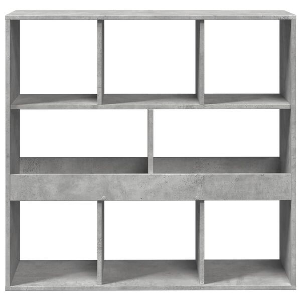 vidaXL Book Cabinet Concrete Grey Engineered Wood