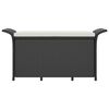 vidaXL Garden Bench Black, Cream White
