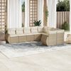 vidaXL Garden Sofa Set Beige and Cream White