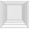 vidaXL Dog Cage 4 pcs Silver 314.96 x 78.74 x 78.74 in Steel and PE