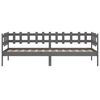 vidaXL Day Bed Gray Solid pine wood Twin Convertible