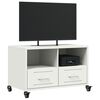 vidaXL TV Cabinet White Cold-rolled steel Medium TV Cabinet