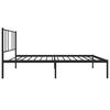 vidaXL Bed Frame Black Powder-coated steel Small Single Bed Frame
