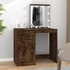 vidaXL Dressing Table Smoked Oak Engineered Wood Medium Dressing Table