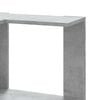 vidaXL Corner Bookcase 5-Tier Concrete Grey 19.7x19.7x70.5" Engineered Wood