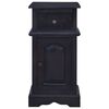 vidaXL Bedside Cabinet Light Black Coffee Solid Mahogany Wood Standard