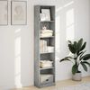 vidaXL Bookcase Concrete Grey Engineered Wood Tall Bookcase
