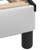 vidaXL Bed Frame "Viana" with LED without Mattress White and Black 31.5"x78.7"