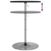 vidaXL Bar Table Black Engineered wood, Chromed steel Standard Bar Table