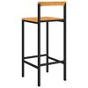 vidaXL Bar Stool Set of 2 Black