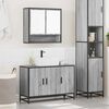 vidaXL Bathroom Furniture Set Grey Sonoma Engineered wood, metal Medium