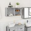 vidaXL Bathroom Wall Cabinet Grey Sonoma Engineered Wood