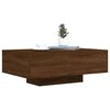 vidaXL Coffee Table Brown oak Engineered wood 33.5 x 21.7 x 12.2 in