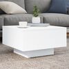 vidaXL Coffee Table White Engineered wood 21.7 in x 21.7 in x 12.2 in