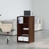 vidaXL Reception Desk Brown Oak Engineered Wood Small Reception Desk