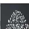 vidaXL Garden Gate Anthracite 39.4x59.1" Steel Tree Design