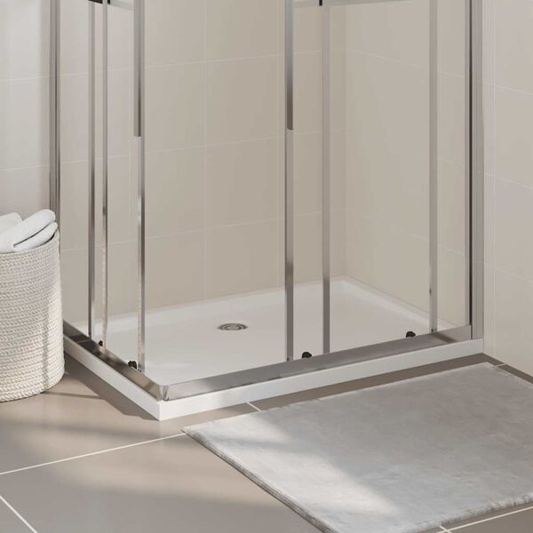 vidaXL Rectangular ABS Shower Base Tray White 27.6"x39.4"