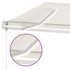 vidaXL Retractable Awning Cream