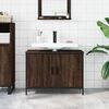 vidaXL Bathroom Sink Cabinet Brown Oak Engineered wood