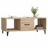 vidaXL Coffee Table Sonoma Oak Engineered Wood 40.2 x 19.7 x 15.7 in