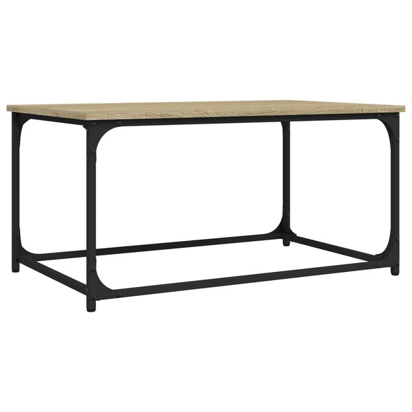 vidaXL Coffee Table Sonoma oak, black