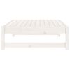 vidaXL Garden Footstool White Solid pine wood Medium Modular