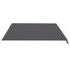 vidaXL Replacement Fabric for Awning Anthracite 14.8'x11.5'