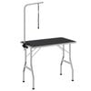 vidaXL Dog Grooming Table Black and Silver