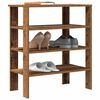 vidaXL Shoe Rack Old wood Engineered Wood Slim Shoe Rack Rectangular